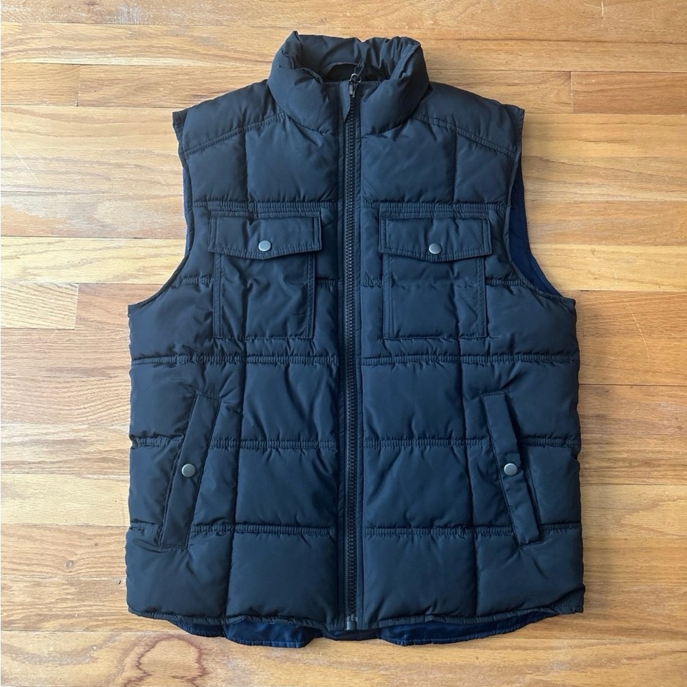 Mens' Goodfellow & CO Insulated Puffer Vest dark blue Size medium